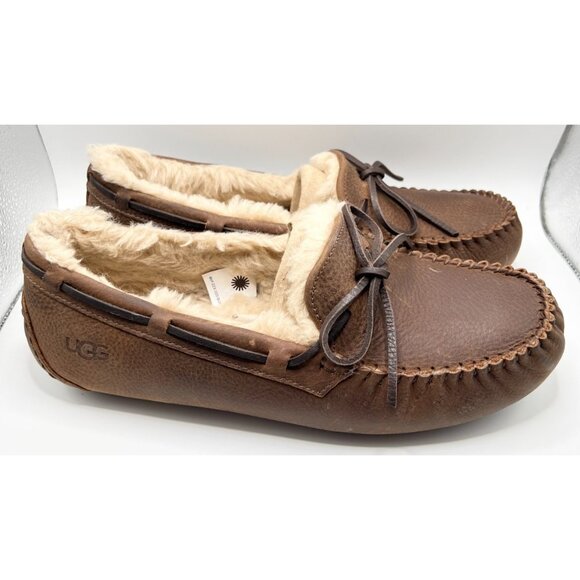 UGG Olsen Moccasin Slippers Tan Men's Size 9 - Picture 1 of 15